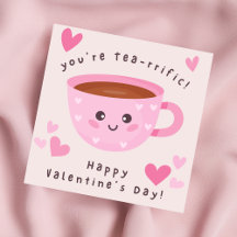 Kids Cute Tea-rrific Valentine's Day