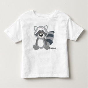 Kid's Cute Woodland Racoon Toddler T-Shirt