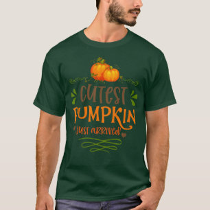 Kids Cutest Pumpkin Just That Arrived Fall Autumn T-Shirt