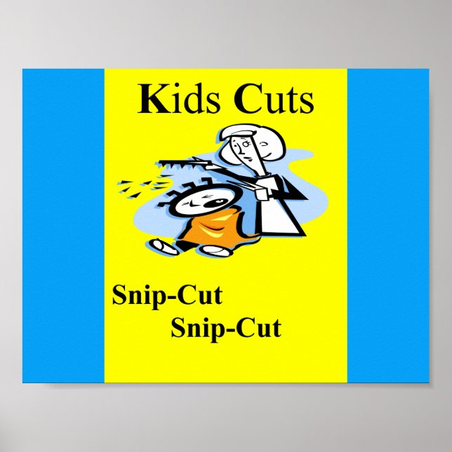 Kids Cuts Snip Snip Poster Matte (Front)
