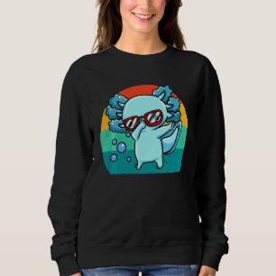 Kids Dabbing Axolotl Cute Axolotl Amphibian Sweatshirt