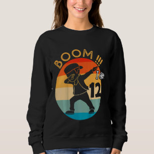 Kids Dabbing Boy 12th Birthday Outfit 12 Twelve Ye Sweatshirt