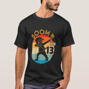 Kids Dabbing Boy 13th Birthday Outfit 13 Thirteen  T-Shirt