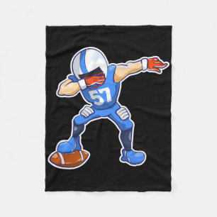 Kids Dabbing Football Dab Dance Funny Boys Gift Fleece Blanket