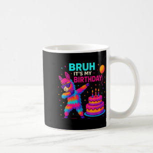 Kids Dabbing Llama Birthday Funny Bday Party Tee  Coffee Mug