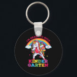 Kids Dabbing Unicorn Im Ready To Rock Kindergarten Key Ring<br><div class="desc">Kids Dabbing Unicorn Im Ready To Rock Kindergarten Ck To School</div>