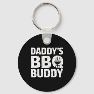 Kids Daddy's Bbq Buddy Shirt Young Boy Girl Funny Key Ring