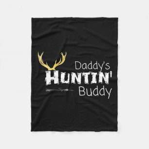 Kids Daddys Hunting Buddy Clothes Boy Girl Toddler Fleece Blanket