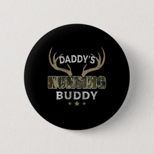 Kids Daddy's Hunting Buddy Funny Daughter Son Futu 6 Cm Round Badge
