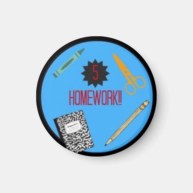 kid's daily routine chart magnet!!! magnet (Front)