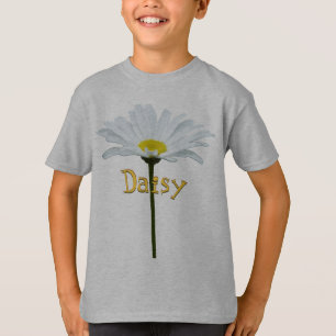 Kid's Daisy T-shirt Personalise Daisy Flower Shirt