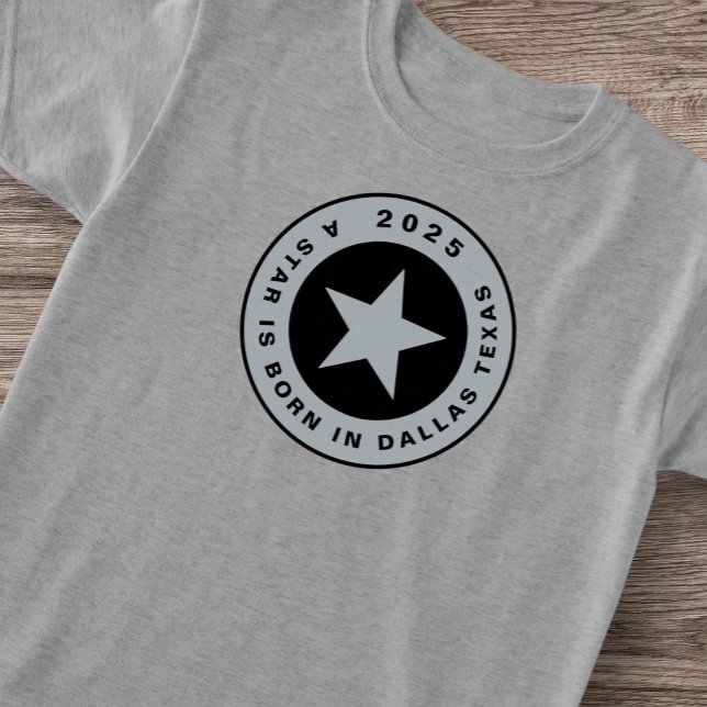Kid's Dallas Texas Star Born Sports Collective Fit T-Shirt (Creator Uploaded)