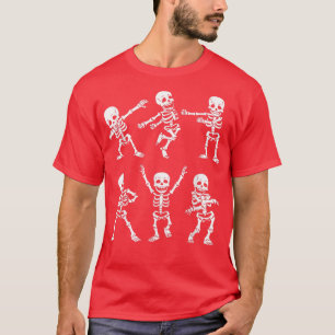 Kids Dance of Death Macabre Skeleton T-Shirt