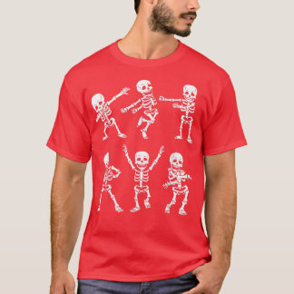 Kids Dance of Death Macabre Skeleton T-Shirt