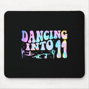 Kids Dancing Into 11 Years Old 11th Birthday Balle Mouse Pad