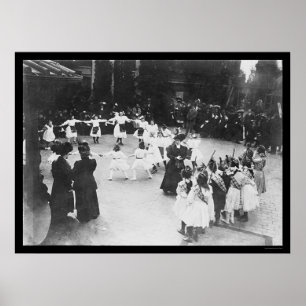 Kids Dancing on the Roof of the Waldorf NYC 1919 Poster