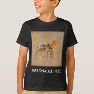 Kids' Dark Tees - Carousel Tiger