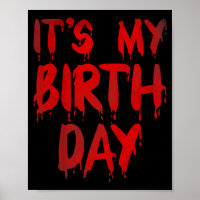 Kids December Funny Birthday Quote Horror Movie