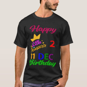 Kids December Girls Birthday 11 December 2nd Anniv T-Shirt