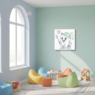 Kids Dental Clinic Art Canvas Print