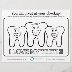 Kids Dental Coloring Page