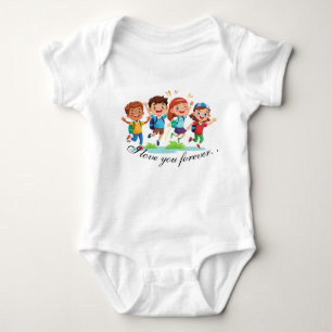 Kids design baby bodysuit