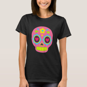 Kids Dia De Los Muertos Baby Sugar Skull Cute Tod T-Shirt