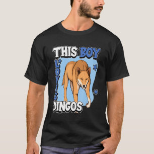 Kids Dingo Quote Dog This Boy Loves Dingos T-Shirt