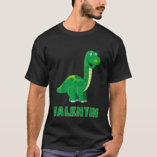 Kids Dino dinosaur name valentine T-Shirt