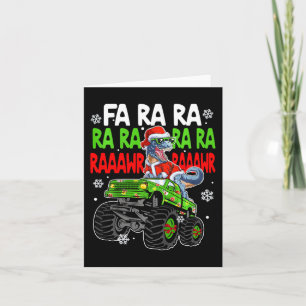 Kids Dino Fa Ra Ra Rawr Dinosaur Monster Truck Chr Card