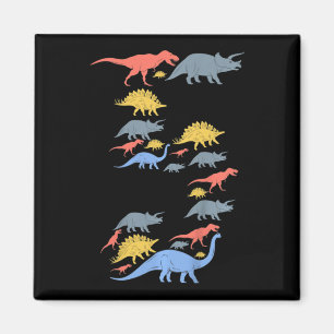 Kids Dinosaur 5th Birthday For 5 Year Old Girls a Magnet