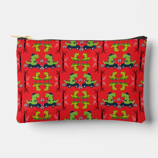 Kids Dinosaur Accessory Pouch (Front)