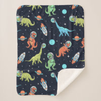 Kids Dinosaur Astronaut Pattern