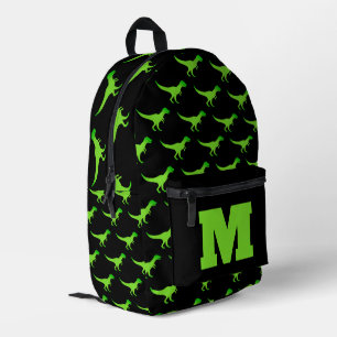 Kid's dinosaur backpack with custom monogram