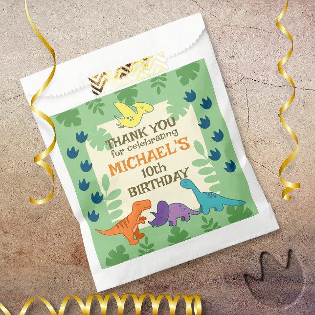 Kids Dinosaur Birthday Party Favour Bag (Creator Uploaded)