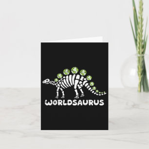 Kids Dinosaur Earth Day Environmental Nature Toddl Card
