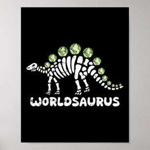 Kids Dinosaur Earth Day Environmental Nature Toddl Poster