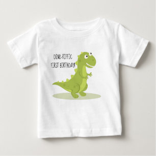Kids Dinosaur First Birthday Shirt