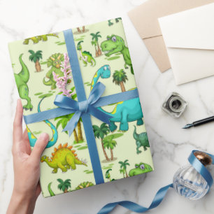Kids Dinosaur Fun Wrapping Paper