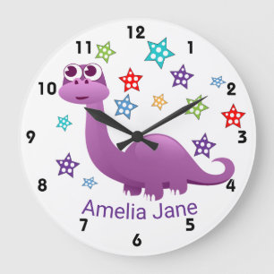 Kids Dinosaur Large Clock