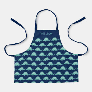 Kids Dinosaur Stegosaurus First Name pattern Apron