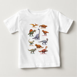 Kids Dinosaur T-Shirt – Colourful Dino Names
