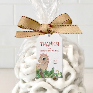 Kids Dinosaur Thank You Gift Tags
