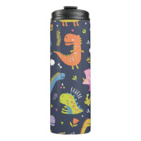 Kids Dinosaurs: Colourful Vintage Pattern
