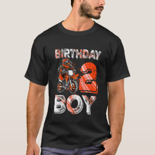 Kids Dirt Bike 2nd Birthday  Dirtbike Motorcycle   T-Shirt