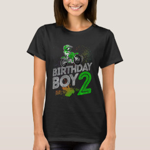 Kids Dirt Bike Rider 2 Years Old Motocross 2nd Bir T-Shirt
