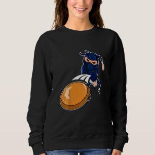 Kids Disc Golf Ninja Ultimate Frisbee Golfer Boy D Sweatshirt