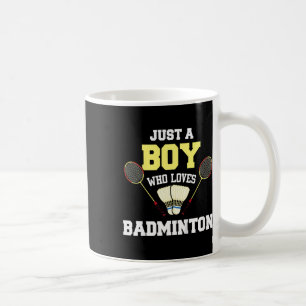 Kids Dminton Shirt Boy Dminton Lover Dminton Playe Coffee Mug