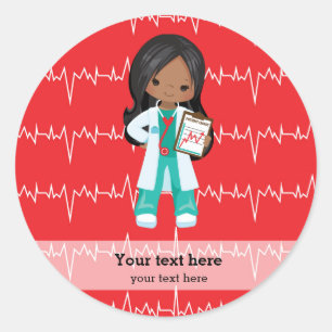 Kids Doctor Classic Round Sticker