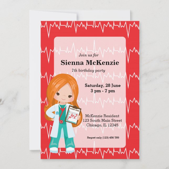 Kids Doctor Invitation (Front)